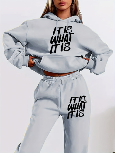 Men's Fashion Trend Casual Sweatshirt Set Printed Long Pants Casual Sports Sweatpants Men's Supply