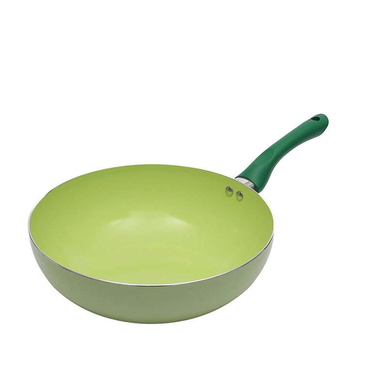 Doble FONDO DE ALUMINIO sartén filete pan de aluminio fondo plano menos negro de humo estilo coreano colorido antiadherente sartén pan de regalo