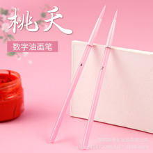 专业数字油画油画笔勾线涂色笔美术水彩画马卡龙美甲笔笔刷拉线笔
