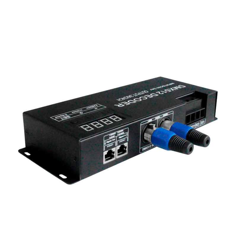 Производитель новый DMX512 декодер сцены 24 маршрута 24-канальный контроллер RGBW декодер
