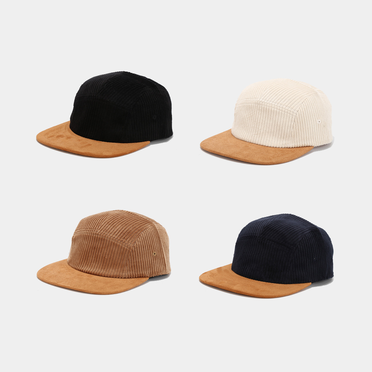 Nuevo estilo japonés de cordillera de vello de borde ancho mostrando cara pequeña sombrero de hip-hop para hombres y mujeres sombrero de béisbol de herramientas retro primavera y otoño sombrero de lengua de pato