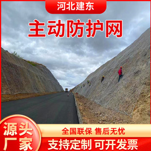 Active Protection Net, Soil-Fixing Slope Protection Steel Rope Net, Road Road Mountain Falling Stone Anti-Fall Net, Diamond-Shaped Grille Net
