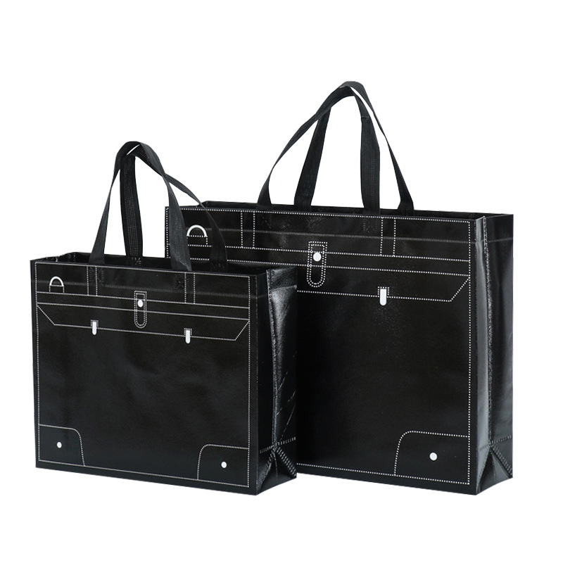 Bolso no tejido recubierto en stock impreso LOGO bolsa de ropa de moda embalaje de regalo bolsa de Banco de costura impresa