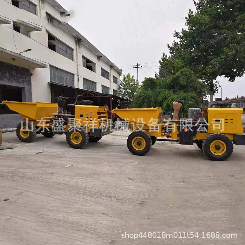 Самосвал Shengjuxiang с передней разгрузкой, четырехколесный дизельный самосвал для инженерных работ и транспортировки с передней разгрузкой