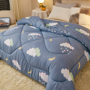 Quilt winter quilt thickened cotton quilt spring and autumn quilt core dormitory single 1.5 m quilt Four Seasons air conditioning quilt summer student quilt