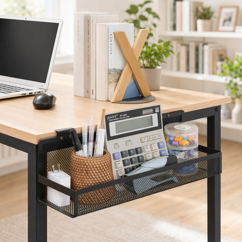 Yaodian No-Drill Desktop Storage Rack Modern Minimalist Study Office Stationery and Electronic Product Organizer