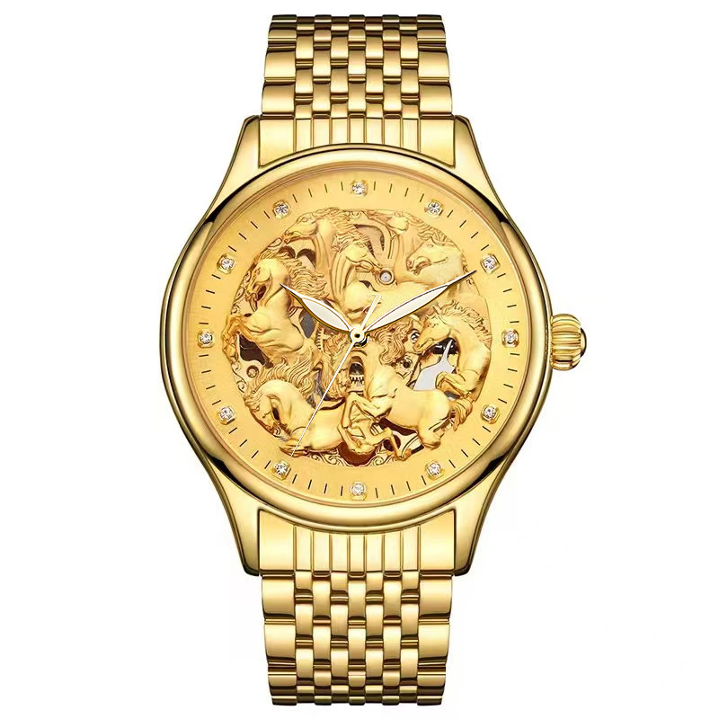 Swiss Tevise New Zodiac Men's Watch 1314 Watch Waterproof Luminous Fully Automatic Mechanical Watch