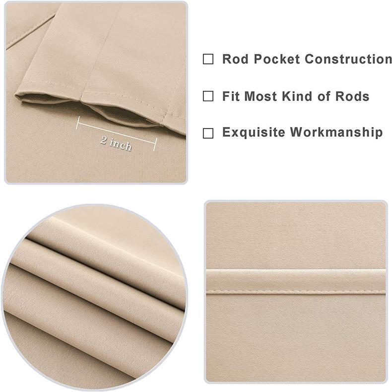 high light shielding heat insulating energy saving bedroom kitchen blocking curtains Nordic solid color black silk blackout curtains_voghion.com