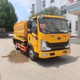 重汽蓝牌4+2清洗吸污车改装厂市政抢修高压清洗车价格车图片配置