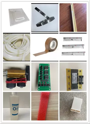 真空机配件特氟龙高温胶带发热丝真空泵液压杆密封圈封口条实心板