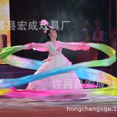 Танец красочный шелк танец длинный шелк красочный Li Yugang Летающий шелк красочная лента красочный шелк оптом