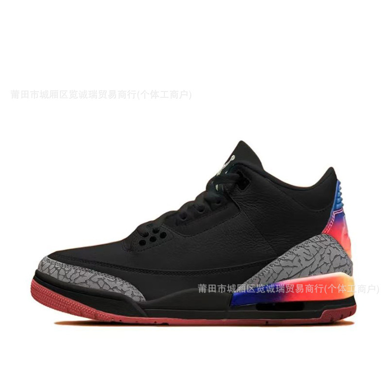 Comercio exterior Putian zapatos aj3 zapatos de baloncesto Fujiwara Hao North Carolina zapatos de cemento azul y blanco para hombres y mujeres zapatos de carrera de suela gruesa