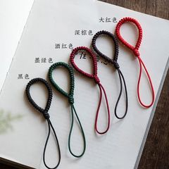 手編みの短縄金剛結びの携帯電話の小さいストラップの投げ防止のリングのキーホルダーの紛失防止の飾りのストラップの短い金