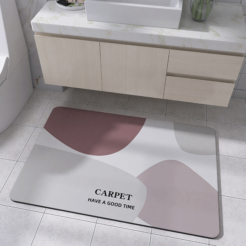 Alfombra de piso de barro de diatomeas alfombra doméstica baño absorbente alfombra de piso antideslizante de secado rápido alfombra resistente a las manchas alfombra para el hogar