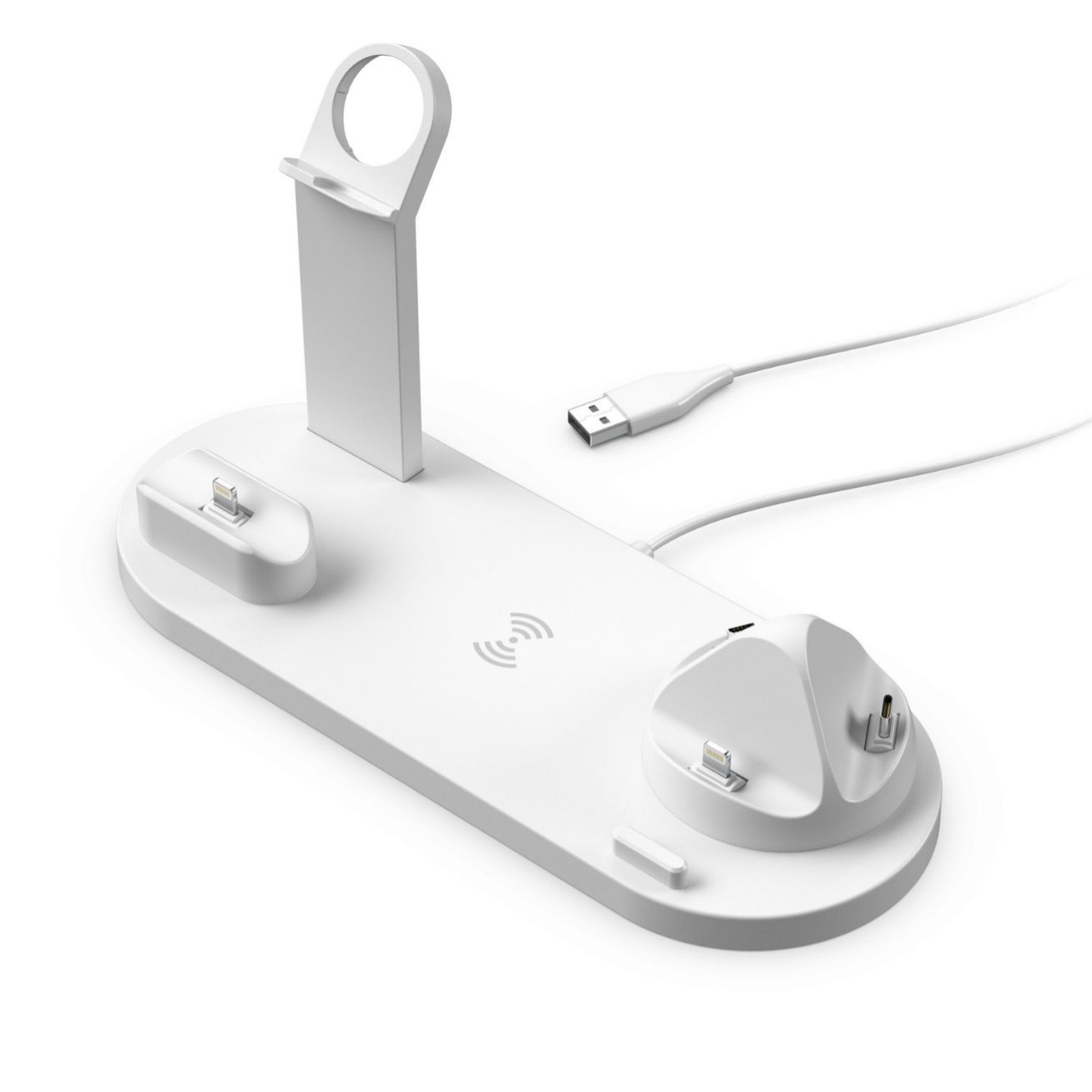 新型私型15w三合一無線充電はアップルiphone腕時計イヤホン無線充電器スタンドを適用します。