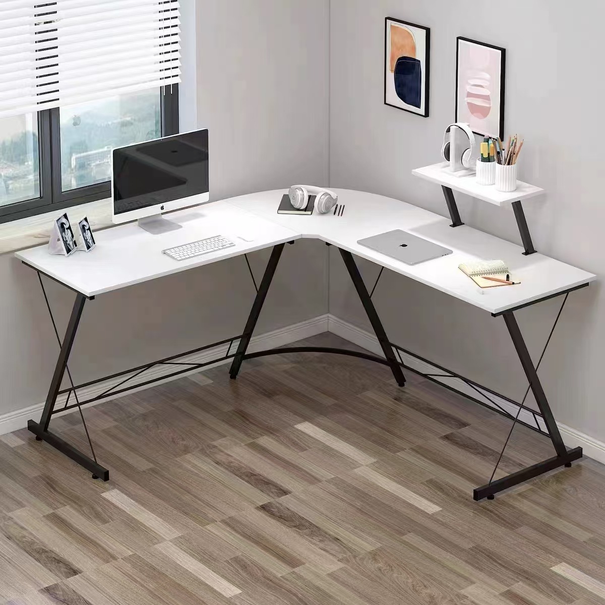 Customized Simple Computer Desktop Table Living Room Bedroom Corner Table Economical Corner Desk Space-Saving Desk