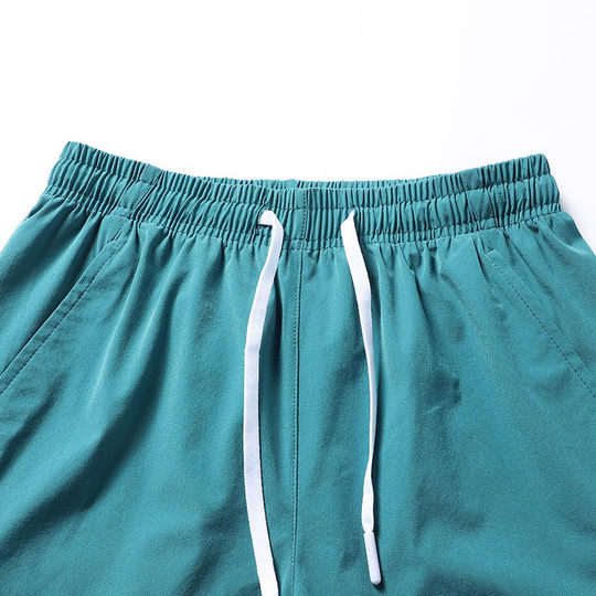 2025 Couple Ice Silk Shorts Unisex Multi-color Trendy Brand Triple Pants Quick-drying Running Shorts Summer Elastic Outdoor