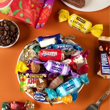俄罗斯风味混合巧克力混合装糖果年货喜糖散装休闲零食500克批发