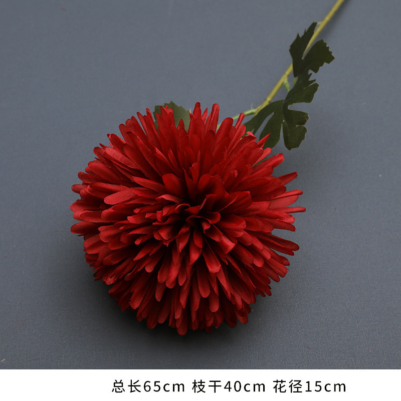 红色仿真花婚礼婚庆场地场景布置道具仿真花束花艺装饰花假花批发|undefined