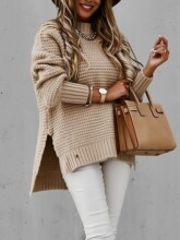 E 47982 Loose Lazy Style Long Sleeve Knit Sweater �������֯