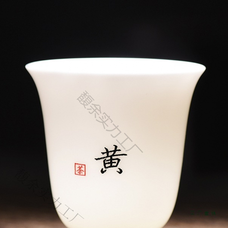 百家姓免费定 制姓氏小杯子泡茶杯羊脂玉茶杯品茗杯单杯主人杯家|undefined