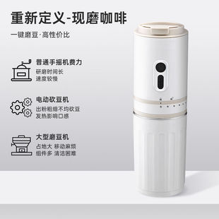 Electric Coffee Grinder Home Office American Grinding Hand Brewing Travel Portable Tumbler Cross-Border E-Commerce