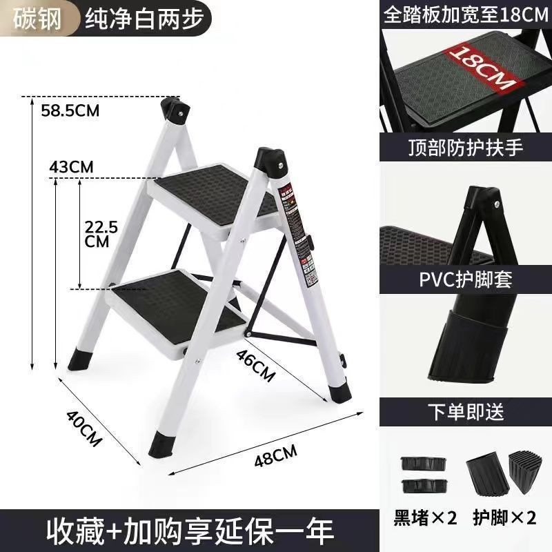 Escalera especial para el hogar Escalera de aleación de aluminio espesa Escalera de escalera plegable multifuncional interior Escalera retráctil segura y conveniente
