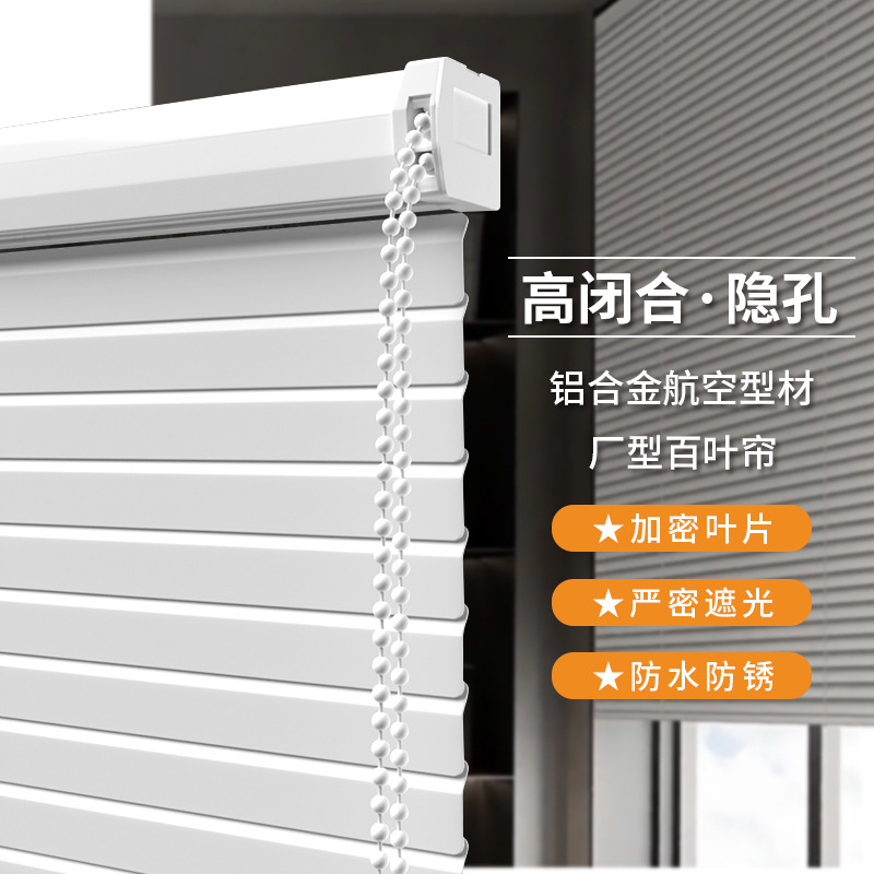 Aluminum Alloy Blinds, No-Drill Blackout, New 2025 Model for Study, Bathroom, Kitchen, Toilet Roller Blinds