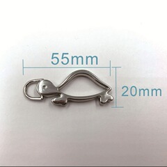 メーカー直販卸売りバッグファスナー亜鉛合金プルタブオプション色ナイロンリーダーかわいい亀の形のプルカード