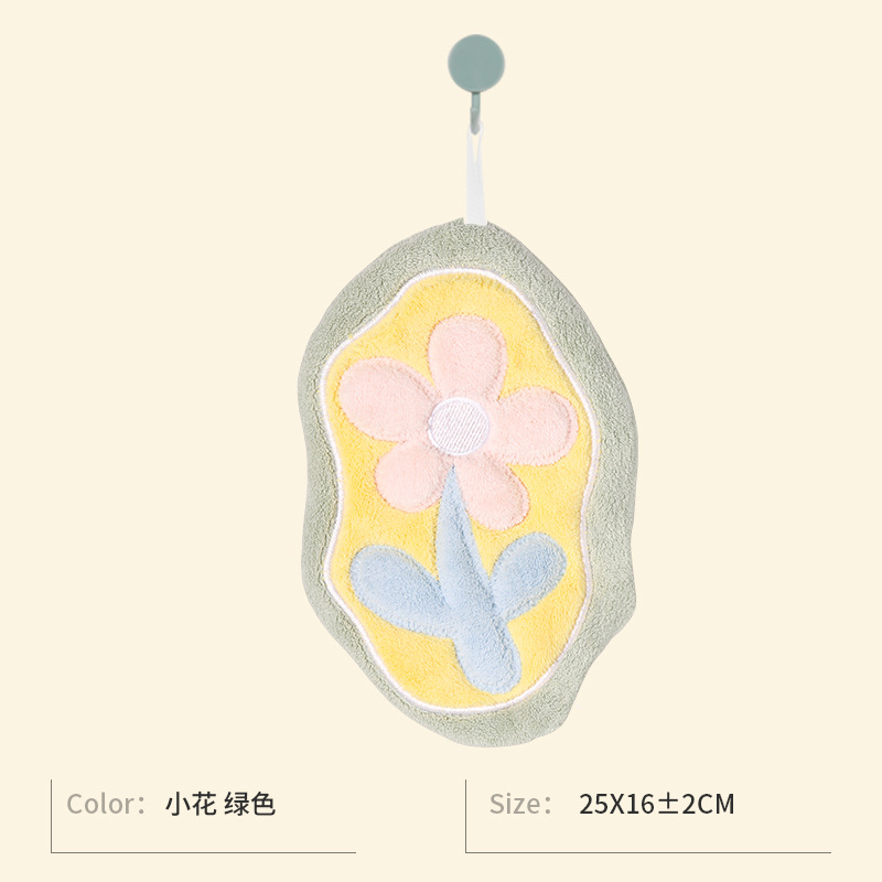 Flower-shaped, green