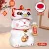 2406 Awakening Lion Cat-White