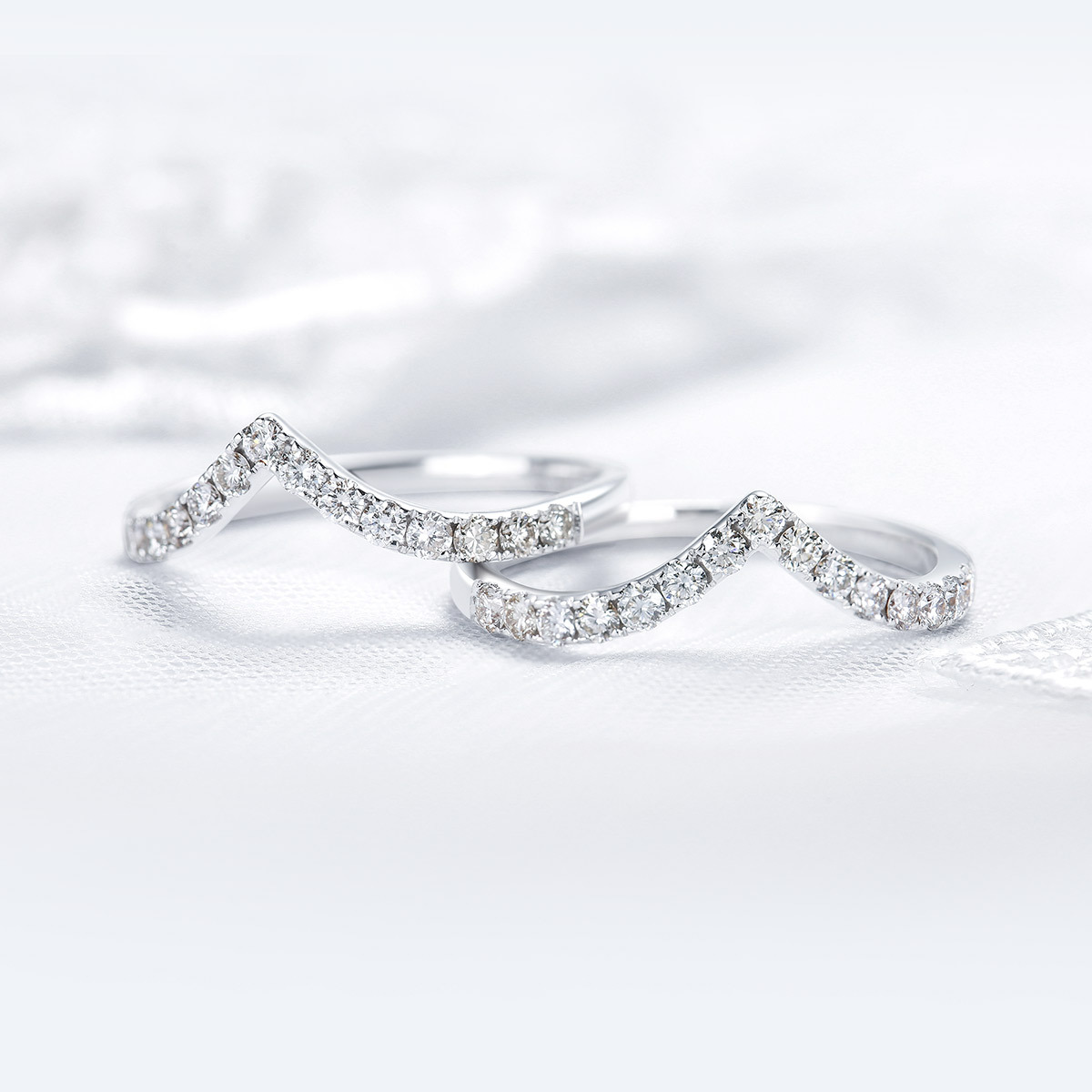 Simple Style Geometric Copper Inlay Zircon Open Ring