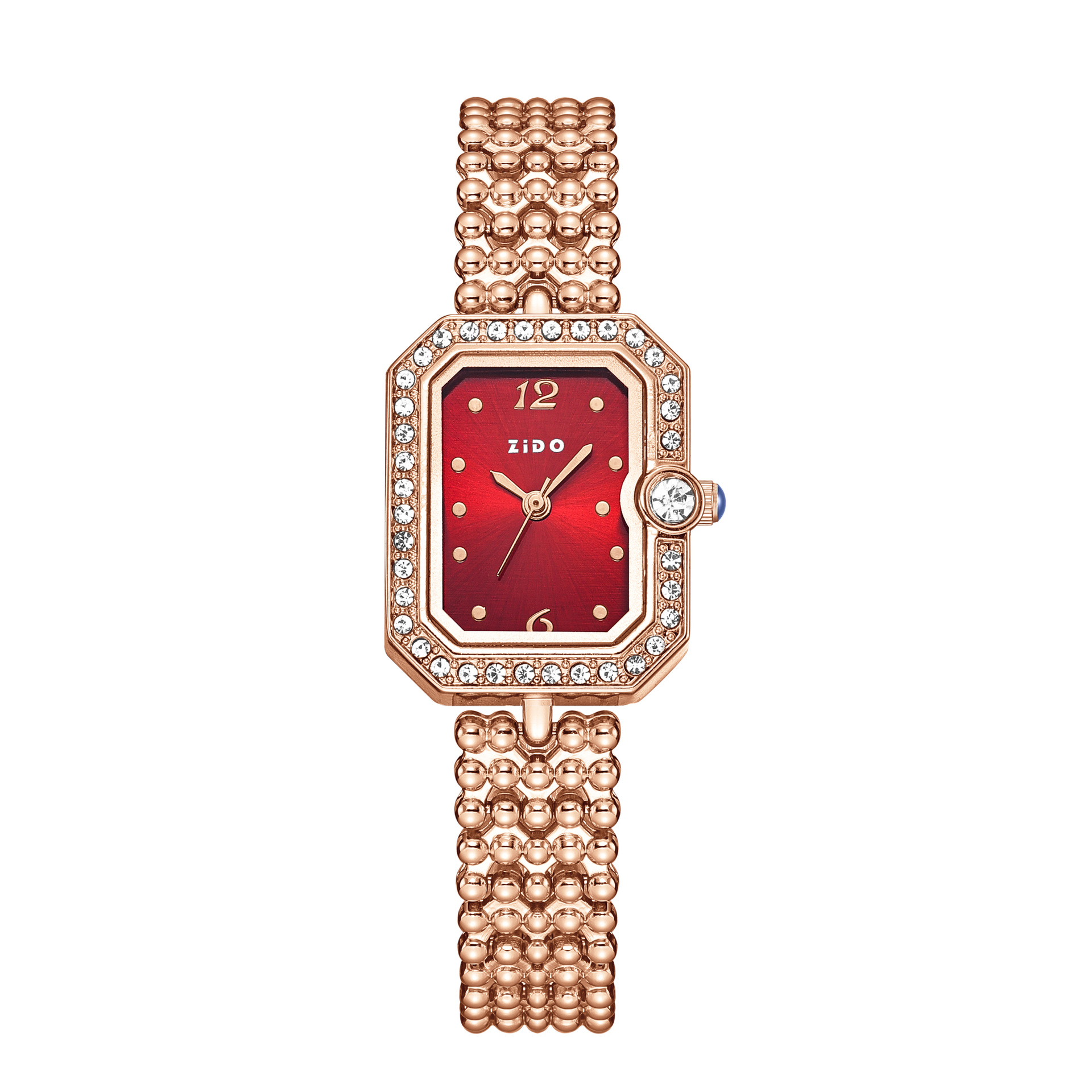 Zido Brand Light Luxury Fashion Versatile Watch Women, Suitable For Daily Wear, With Diamond Accents, Compact And_voghion.com