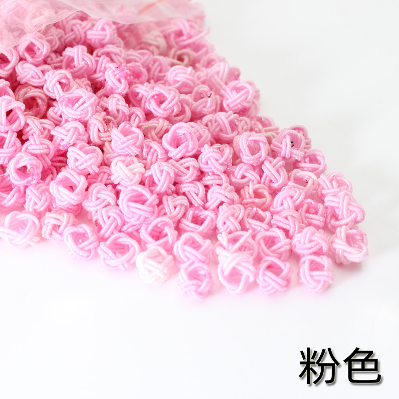 Venta al por mayor piña hebilla DIY material hecho a mano piña nudo chino nudo accesorios 6mm nylon piña nudo bolsa hebilla