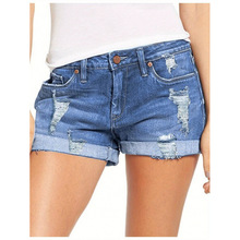 T 89605 Distressed denim hot pants �ƶ�ţ�П�ѝ���uͨ�W