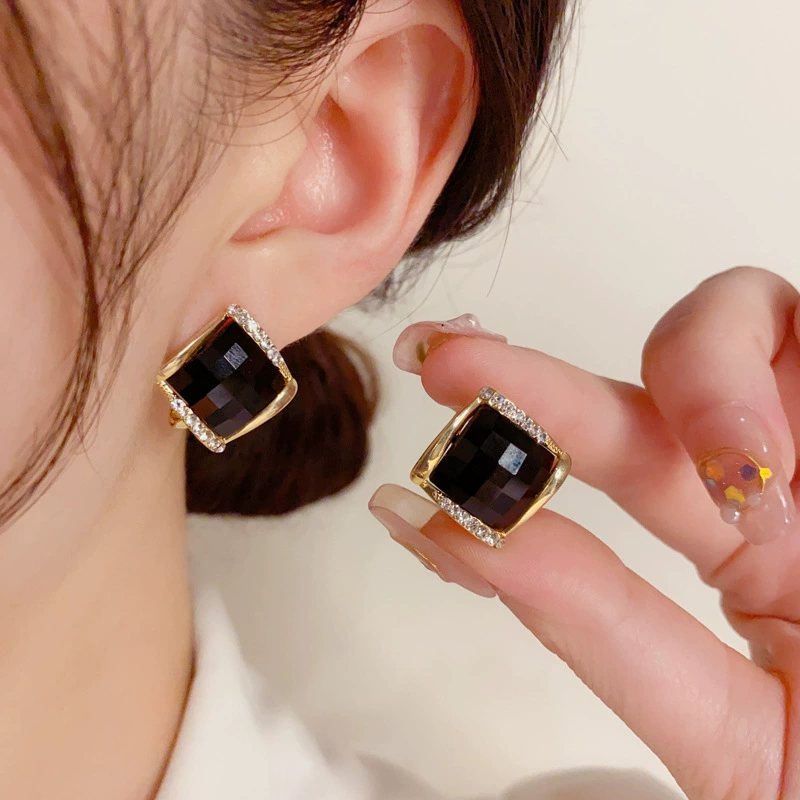 Серьги, серебряные иглы, стиль Шанель, серебро 925 пробы, легкий роскошный стиль, высококачественный стиль