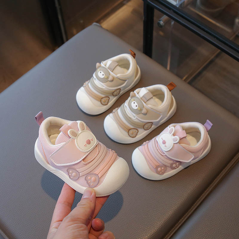 2026 Autumn New Cartoon Baby Walking Shoes for Boys, Mesh Sneakers for Girls, Indoor Shoes, Wholesale