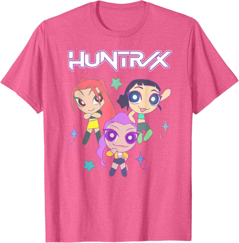 KPop Demon Hunters デーモンハンターズ プリント Tシャツ 外国貿易 メンズ レディース ピュアコットン ラウンドネック 半袖 トップス|undefined