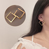 Silver needle, fashionable universal design earrings, silver 925 sample, flowered, simple and elegant design, internet celebrity, trend of season, wholesale