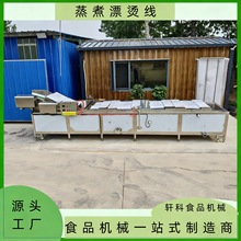 蒸煮漂烫机全自动花生猪蹄土豆块漂烫冷却机蔬菜鲜漂烫预煮杀青机