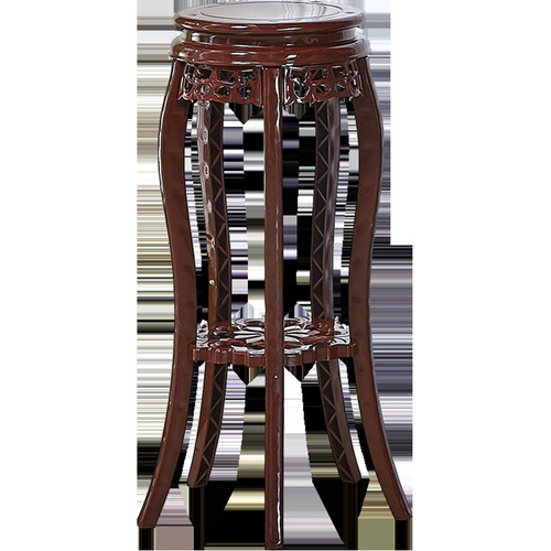 Plastic antique-style solid wood multi-layer flower stand, space-saving indoor pothos fish tank flower pot rack, balcony floor-standing