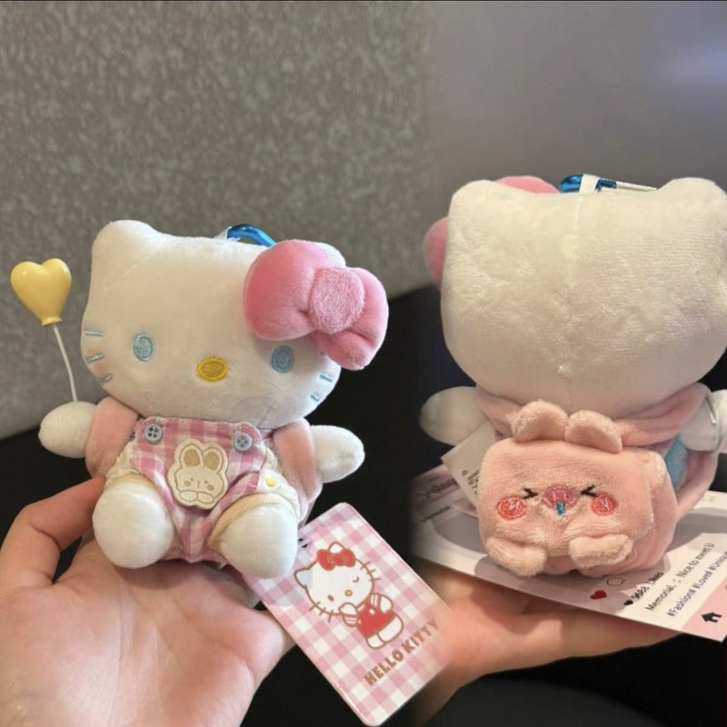 本物の子羊ハローキティペンダントぬいぐるみバッグペンダントかわいい人形キーホルダークリエイティブギフト|undefined