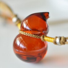 天然蜜蜡血珀葫芦吊坠净水通透长期佩戴美容养颜可批发
