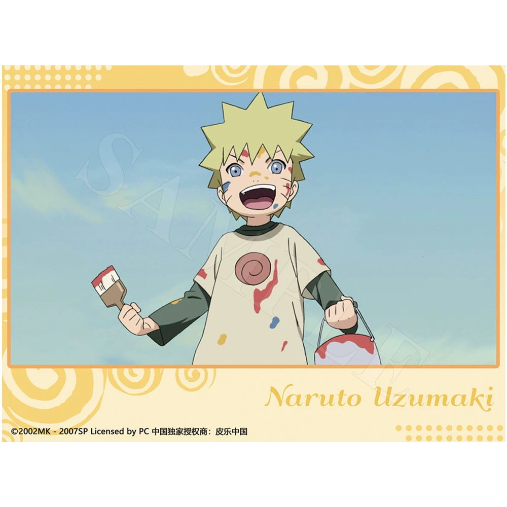 Набор фотокарт Полароид (Naruto) — серия детства, 4 принта персонажей, стиль А6