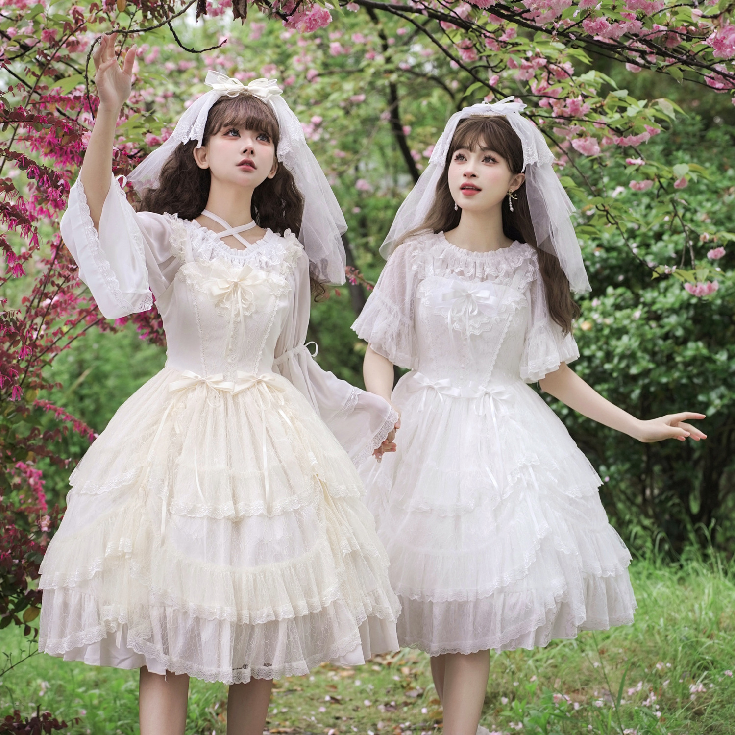 新款春夏季lolita原创鸢尾之恋长裙优雅少女天使洛丽塔公主裙lo裙