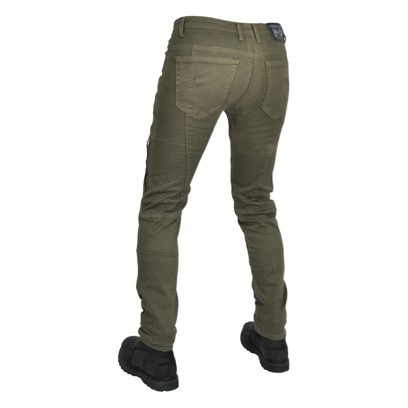 Cruz-Frontera al por mayor motocicleta pantalones vaqueros de los hombres y las mujeres retro SLIM-Fit anti-caída pantalones estiramiento cross-country pantalones de la motocicleta
