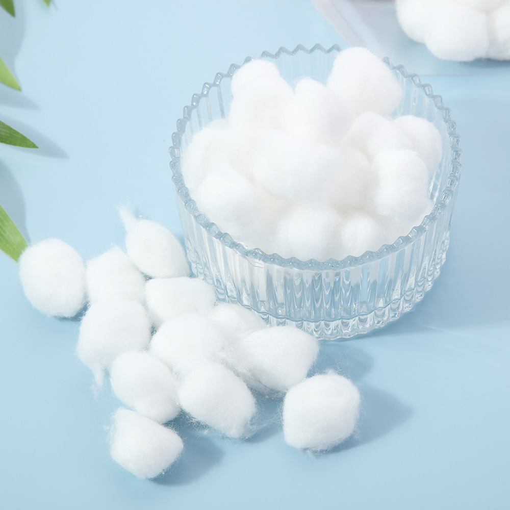 Bolas de algodón maquillaje blancas desechables absorbentes de agua, amigables con la piel, cómodas, no irritantes, belleza doméstica, bolas de algodón maquillaje limpias y desinfectantes