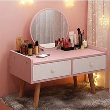窗台化妆柜飘窗上的梳妆台卧室专用收纳柜一体化妆台小型化妆桌子
