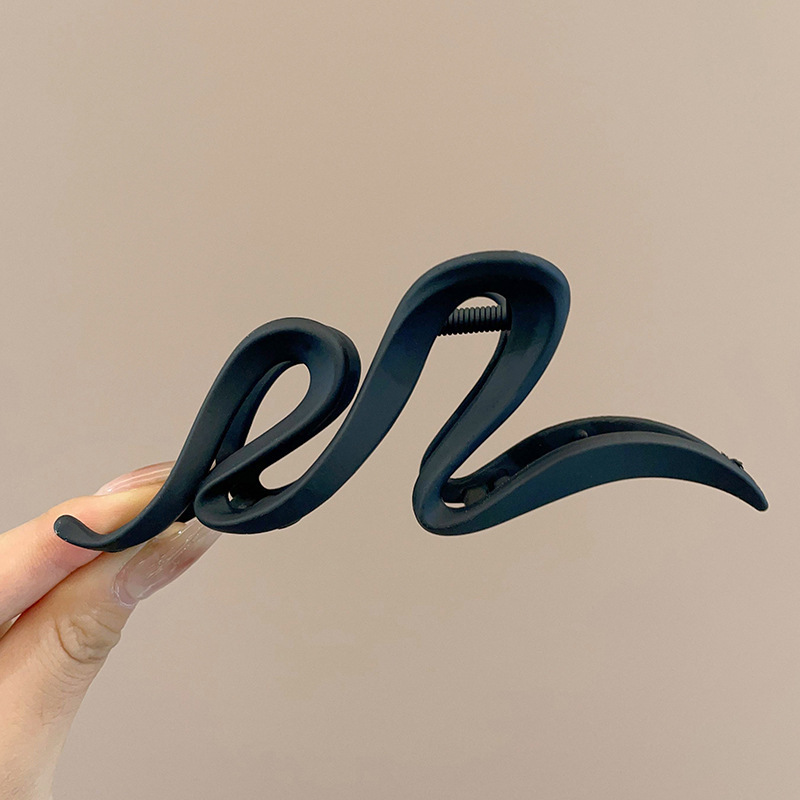 Clip de felpa para mujer, sensación de alto nivel, horquilla de pelo grande, mucho clip de tiburón, temperamento de otoño e invierno, horquilla, tocado