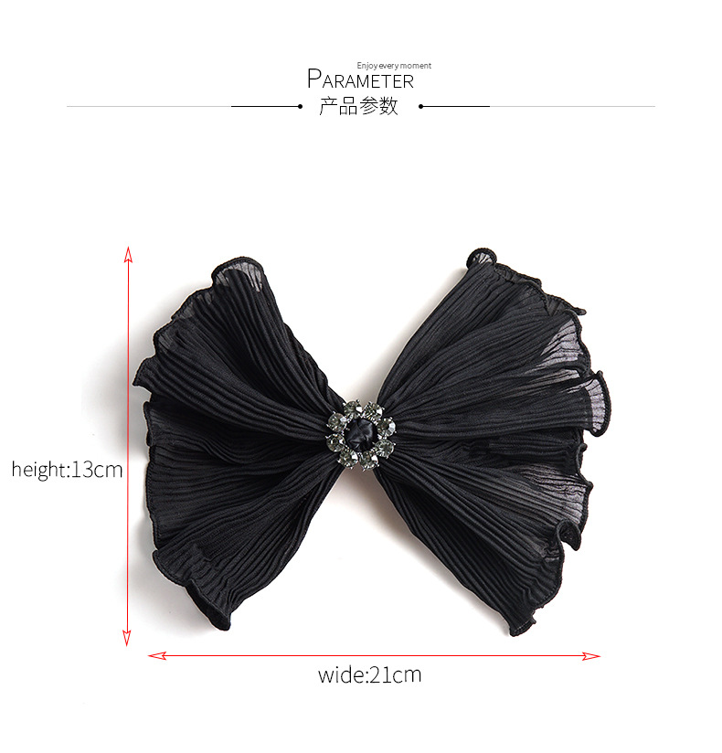 Wholesale Jewelry Pure Color Chiffon Bow Spring Clip Nihaojewelry display picture 3